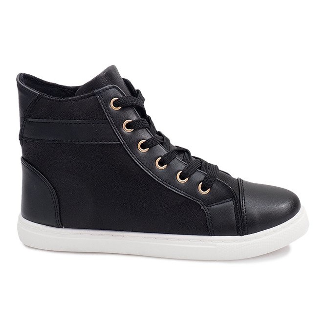 High Shiny Sneakers TL510-2 Black