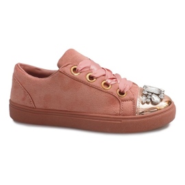 Richly decorated Sneakers 6192 Pink