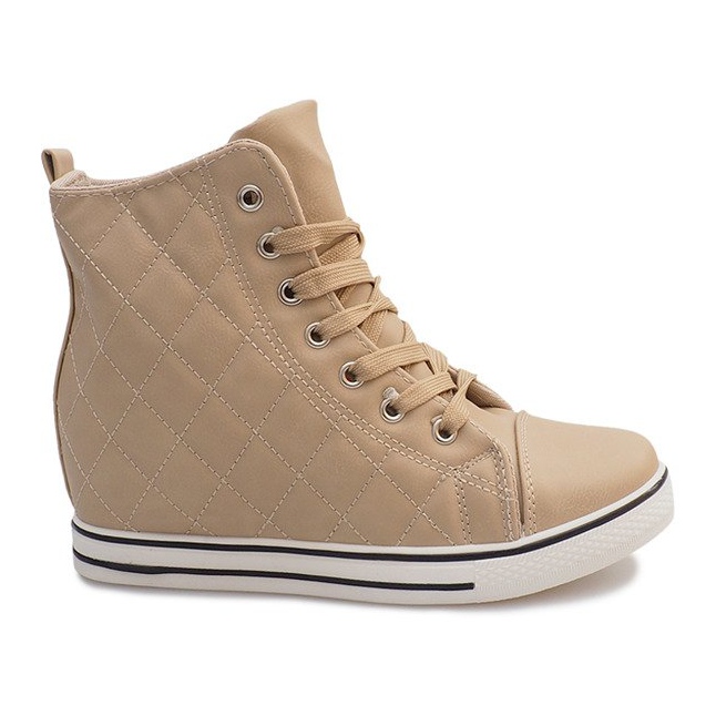 Quilted Sneakers Z043 Beige