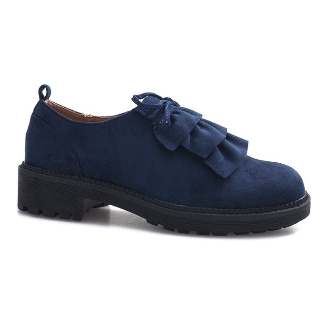 Navy blue suede Gaia shoes