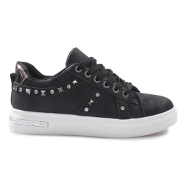 Black sneakers with Lucette studs Black sneakers with Lucette studs