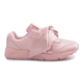 Sports sneakers with Laure bows pink
