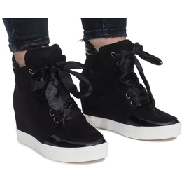 Black suede sneakers from Nathalie
