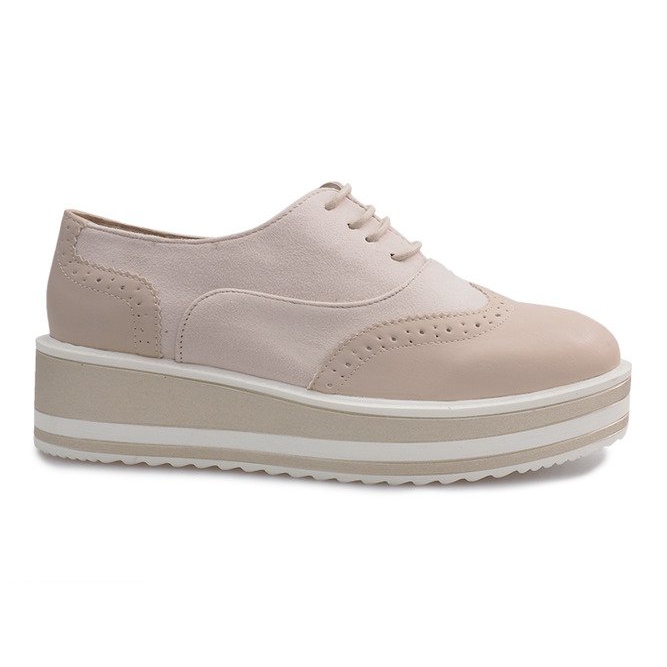 Beige lace-up shoes from Paulette Beige lace-up shoes from Paulette