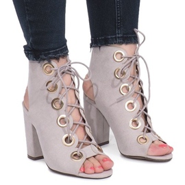 Gray Sylviane boots grey