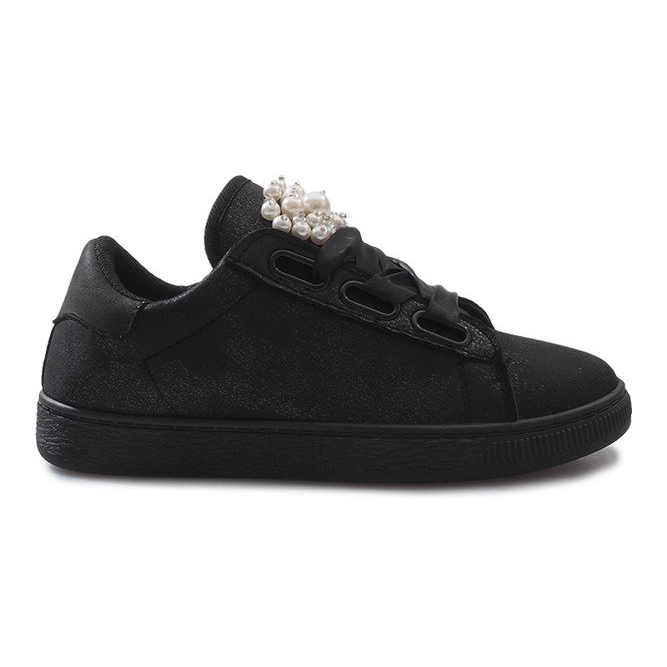 sneakers with pearls on them