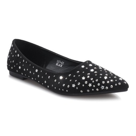 Black ballerinas with Black Stars Black ballerinas with Black Stars