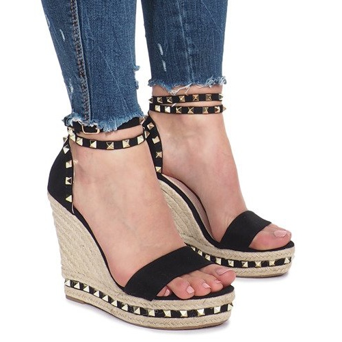 Espadrille wedges with studs clearance