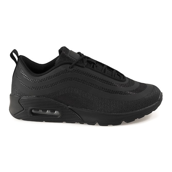 Black sports shoes V0270-1