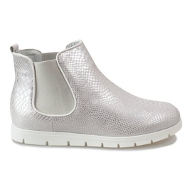 Silver sports boots 1602 grey