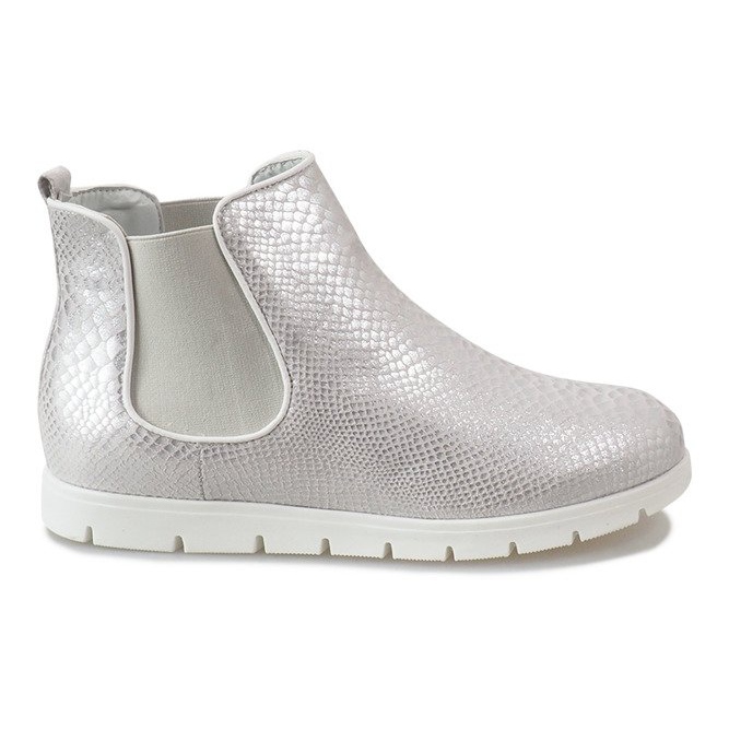 Silver sports boots 1602 grey