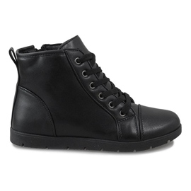 Black MY551-2T ​​lace-up boots