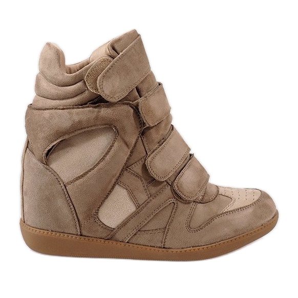 Camel wedge sneakers hotsell