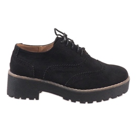 Black high-heeled jazz shoes LL185