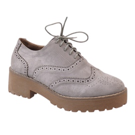 Gray high-heeled jazz shoes LL185 grey