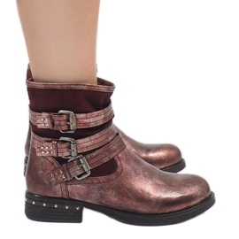 Kayla Shoes Maroon insulated boots S109 red Kayla Shoes Maroon insulated boots S109 red