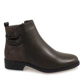 Warm Chelsea boots C-7200 green