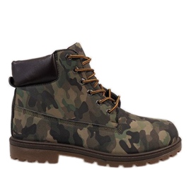 Camo men's hiking boots 96 green