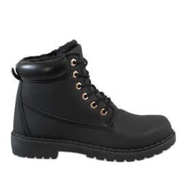 Black insulated boots B1819-1