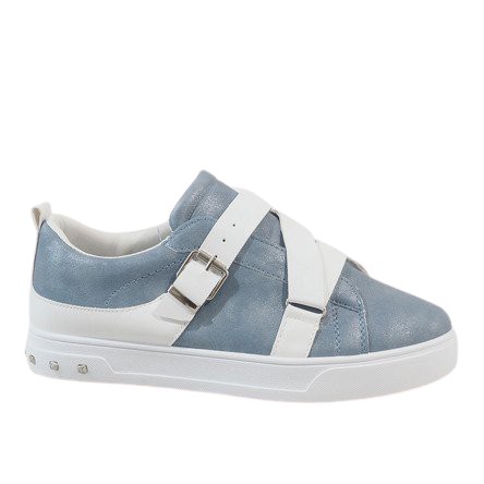 Blue sneakers with a MB1968 buckle
