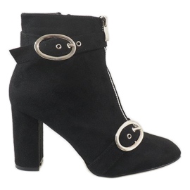 Black suede ankle boots on the F818 post Black suede ankle boots on the F818 post