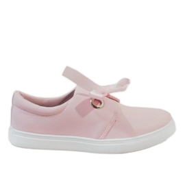 Pink sneakers with a bow 3057-4
