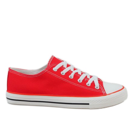 Red classic men's sneakers X-215