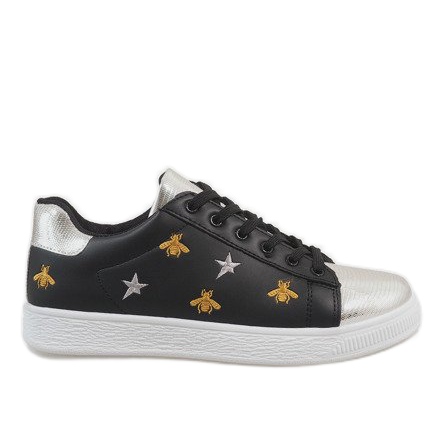 Black bee sneakers T5030-1