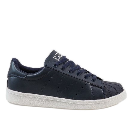 Navy blue men's sneakers B9425