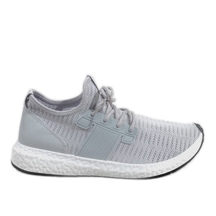 Gray men's sports shoes S33 grey