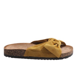 Yellow slippers with a bow N-48 Yellow slippers with a bow N-48