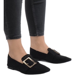Black loafers from ballerinas 6979-P