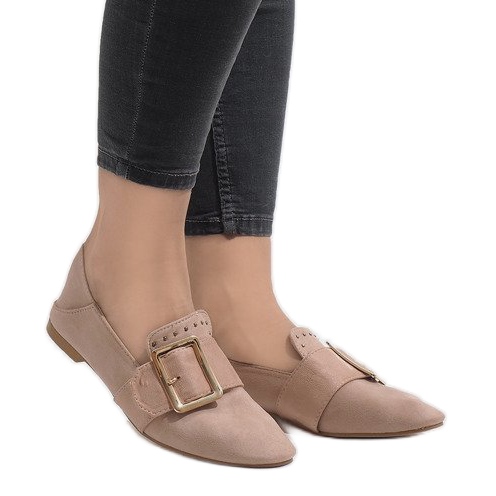 Pink moccasins ballerinas 6979-P