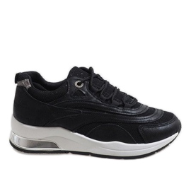 Black fashionable sports shoes LL1718 Black fashionable sports shoes LL1718