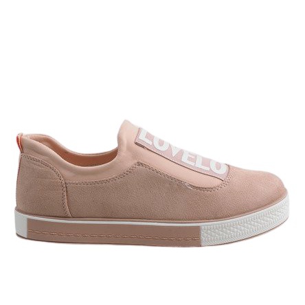 Pink X-9707 slip-on sneakers