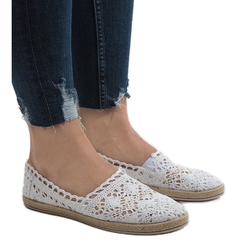 JX57P white lace sneakers