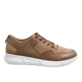 Brown men's sneakers A-58