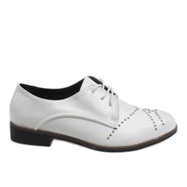 White Jazz Shoes Brads HH-82