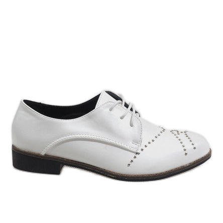 White Jazz Shoes Brads HH-82
