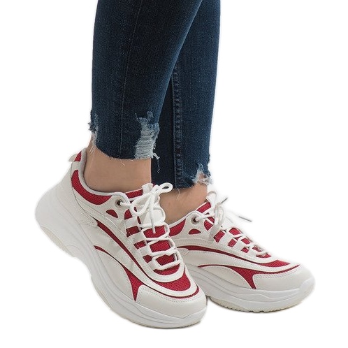 White fashionable sports shoes BO-15