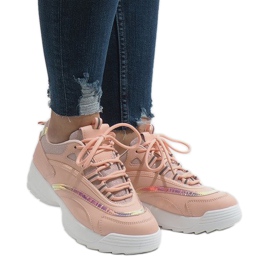 Pink fashionable sports shoes BO-62