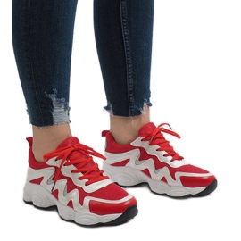 Red fashionable sports shoes KB-153