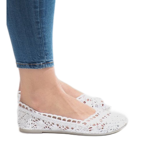 JX59P white lace sneakers