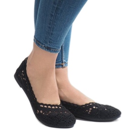 JX59P black lace sneakers