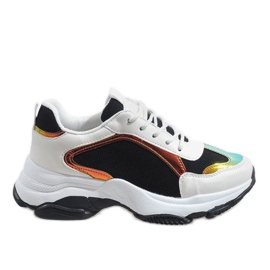 Black fashionable sports shoes 2018-6 white