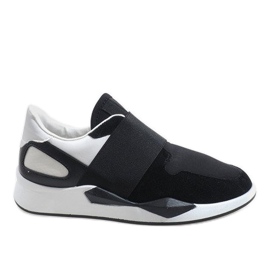 Black sneakers made of lycra R371