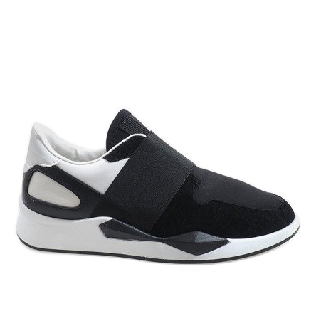 Black sneakers made of lycra R371