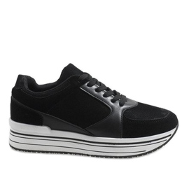 Black sports shoes 6261