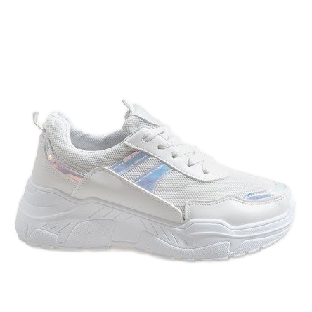 White fashionable sports shoes LL1743