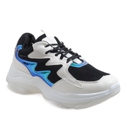 Black fashionable LL1730 sports shoes white